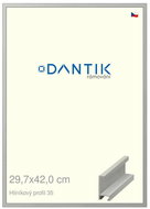 DANTIK frame 29,7 × 42, ALU profile 6035 veneer coloured grey plexi clear - Photo Frame