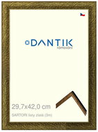 DANTIK frame 29,7 × 42, SARTORI leaves gold plexi clear - Photo Frame