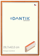DANTIK frame 29,7 × 42, EVOQUE orange plexi clear - Photo Frame