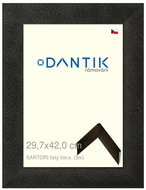 DANTIK frame 29,7 × 42, SARTORI leaves black. s. plexi clear - Photo Frame