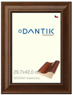 DANTIK frame 29,7 × 42, DESCENT brown plexi clear - Photo Frame