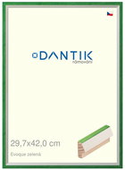 DANTIK frame 29,7 × 42, EVOQUE green plexi clear - Photo Frame