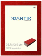 DANTIK frame 29,7 × 42, RETRO red plexi clear - Photo Frame