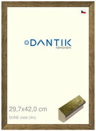 DANTIK frame 29,7 × 42, DUNE gold plexi clear - Photo Frame