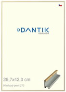 DANTIK frame 29,7 × 42, ALU profile 7273 Maple veneer plexi clear - Photo Frame