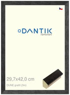 DANTIK frame 29,7 × 42, DUNE graphite plexi clear - Photo Frame