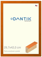 DANTIK frame 29,7 × 42, PERLA orange high plexi clear - Photo Frame