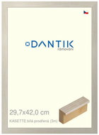 DANTIK frame 29,7 × 42, KASSETTE white, pierced plexi clear - Photo Frame