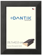 DANTIK frame 29,7 × 42, Caa Decapato black plexi clear - Photo Frame