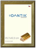 DANTIK frame 29,7 × 42, ANIVERSA gold plexi clear - Photo Frame