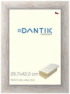 DANTIK frame 29,7 × 42, PAINT white large plexi clear - Photo Frame