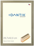 DANTIK frame 29,7 × 42, OPERA Colori grey plexi clear - Photo Frame