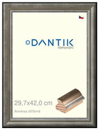 DANTIK frame 29,7 × 42, ANIVERSA silver plexi clear - Photo Frame