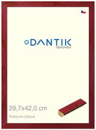 DANTIK frame 29,7 × 42, PIATTA dark pink plexi clear - Photo Frame