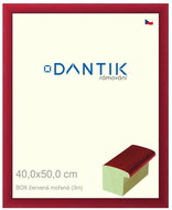 DANTIK frame 40 × 50, BOX red stained plexi clear - Photo Frame