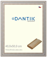 DANTIK frame 40 × 50, TOULON white large plexi clear - Photo Frame