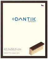 DANTIK frame 40 × 50, KASSETTE brown plexi clear - Photo Frame