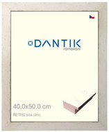 DANTIK frame 40 × 50, RETRO white plexi clear - Photo Frame