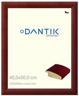 DANTIK frame 40 × 50, LEDVINKA burgundy plexi clear - Photo Frame