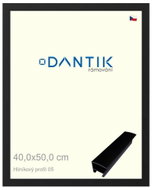 DANTIK frame 40 × 50, ALU profile 7005 Black matt plexi clear - Photo Frame