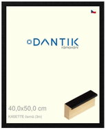 DANTIK frame 40 × 50, KASSETTE black plexi clear - Photo Frame