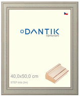 DANTIK frame 40 × 50, STEP white plexi clear - Photo Frame