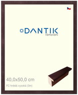 DANTIK frame 40 × 50, FC brown high plexi clear - Photo Frame