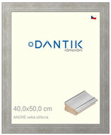 DANTIK frame 40 × 50, ANDRÉ large silver plexi clear - Photo Frame