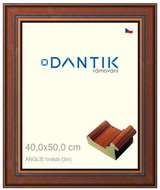 DANTIK frame 40 × 50, ENGLAND brown plexi clear - Photo Frame