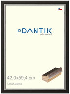 DANTIK frame 42 × 59,4, TAIGA black plexi clear - Photo Frame