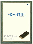 DANTIK frame 42 × 59,4, LYON green plexi clear - Photo Frame