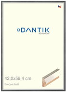 DANTIK frame 42 × 59,4, EVOQUE grey plexi clear - Photo Frame