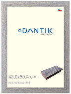 DANTIK frame 42 × 59,4, RETRO grey plexi clear - Photo Frame