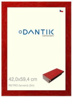 DANTIK frame 42 × 59,4, RETRO red plexi clear - Photo Frame