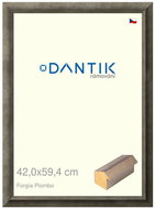 DANTIK frame 42 × 59,4, Forgia Piombo plexi clear - Photo Frame