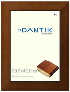 DANTIK frame 29,7 × 42, BRETA brown plexi clear - Photo Frame