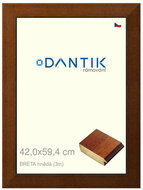DANTIK frame 42 × 59,4, BRETA brown plexi clear - Photo Frame