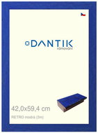 DANTIK frame 42 × 59,4, RETRO blue plexi clear - Photo Frame
