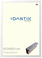 DANTIK frame 42 × 59,4, FC White high plexi clear - Photo Frame