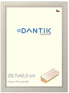 DANTIK frame 29,7 × 42, Grace Piccola white plexi clear - Photo Frame