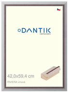 DANTIK frame 42 × 59,4, RIVIERA burgundy plexi clear - Photo Frame