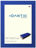 DANTIK frame 29,7 × 42, RETRO blue plexi clear - Photo Frame