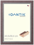 DANTIK frame 42 × 59,4, AMALFI purple plexi clear - Photo Frame