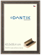 DANTIK frame 42 × 59,4, TOOTH small silver and black plexi clear - Photo Frame