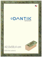 DANTIK frame 42 × 59,4, BOX filmgreen plexi clear - Photo Frame