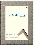 DANTIK frame 29,7 × 42, SARTORI bone. white with plexi clear - Photo Frame