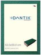 DANTIK frame 42 × 59,4, RETRO green plexi clear - Photo Frame
