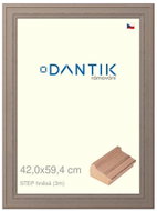 DANTIK frame 42 × 59,4, STEP brown plexi clear - Photo Frame