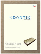 DANTIK frame 42 × 59,4, Golf champagne plexi clear - Photo Frame