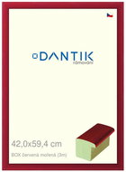DANTIK frame 42 × 59,4, BOX red stained plexi clear - Photo Frame